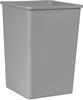 Rubbermaid Commercial Products 35 gal Square Untouchable Trash Can - Grey