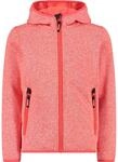 CMP - Kid G-Jacke mit fester Kapuze, Rotes Fluo-Anthrazit, 116