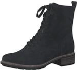 Tamaris Damen Schn&uuml;rstiefel Leder Blockabsatz; NAVY/blau; 37 EU