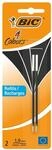 BIC 4 Farben Kugelschreiberminen schwarz 4 Colours, 2er Pack, dokumentenechte...