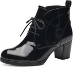 MARCO TOZZI Damen Stiefeletten mit Absatz zum Schn&uuml;ren Elegant, Schwarz (Black
