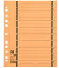 Oxford Trennblätter A4 aus Karton mit Perforation, gelb, 100 Stück