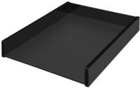 Wedo 638001 Briefablage A4 Black Office, aus Acrylglas, stapelbar, Gummif&uuml;&szlig;e...