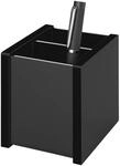 Wedo 636001 Stiftebutler Black Office, aus Acrylglas, 2 Kammern, Gummif&uuml;&szlig;e 10...