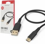 Hama Ladekabel &bdquo;Flexible USB A auf USB C, Silikon, 1,5m (Schnellladung, Handy