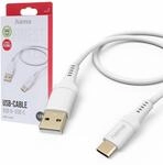 Hama Ladekabel &bdquo;Flexible USB A auf USB C, Silikon, 1,5m mit Knickschutz