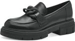 MARCO TOZZI Damen Loafer mit Absatz Elegant Vegan, Schwarz (Black), 38 EU