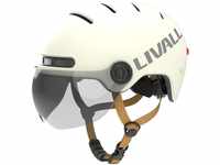 LIVAL L23_Smarter City-Helm mit Visier in weiß_M_54-58 cm