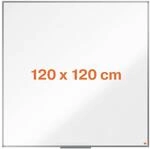 Nobo magnetisches Whiteboard aus Stahl, 120 x 120 cm, Aluminiumrahmen, Traditionelle