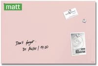 SIGEL Premium Glas-Magnettafel 60x40 cm rose matt