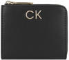 Calvin Klein Mädchen RE-Lock ZA Wallet SM K60K610781 Geldbörsen, Schwarz (Ck...