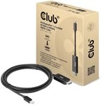 Club 3D MiniDisplayPort 1.4 to HDMI 4K120Hz or 8K60Hz HDR10+ Cable M/M 1.8m...