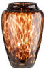GILDE GLAS art braune Design Vase aus Glas - Deko Wohnzimmer Herbst Winter -...