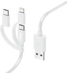 Hama Multi Lightning Kabel (3in1, USB-A/Micro-USB/USB-C, 1m, MFI Zertifiziert,