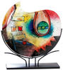 GILDE GLAS art Vase aus Glas - Geschenk - Geburtstag - Hochzeit - H 49 cm