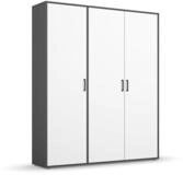 Rauch M&ouml;bel Voyager, Kleiderschrank, Wei&szlig;/Grau metallic, Breite 140 cm