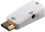 Goobay 44793 Kompakter HDMI / VGA Adapter inkl. Audio, HDMI-Stecker (Typ A) auf