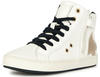 Geox J Kalispera Girl A Sneaker, LT Ivory/Platinum, 25 EU