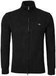 GANT Herren Casual Cotton Zip Cardigan Strickjacke