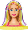 Barbie Totally Hair - Neon-Regenbogen Deluxe Styling-Kopf mit 22...