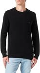 Gant Herren Cotton Pique C-Neck Pullover, Schwarz, M EU