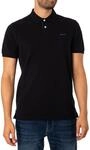 Gant Herren Reg Contrast Pique Rugger Polohemd, Schwarz, M EU