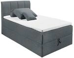 Stella Trading GRANADA 2 Polsterbett 120x200 mit Bettkasten, Anthrazit - Modernes