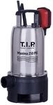 T.I.P. Schmutzwasser Tauchpumpe Edelstahl (14.500 l/h F&ouml;rdermenge, 8 m...