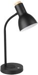 EGLO LED Tischlampe Veradal-QI, Nachttischlampe mit QI-Ladefunktion,...