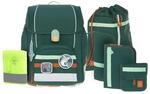 L&Auml;SSIG 7-teiliges Schulranzen Set Kinder/Boxy Unique dark green Ocean Edition