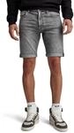 G-Star RAW Herren 3301 Slim Shorts, Grau (Faded Grey neblina D10481-D535-G324), 36