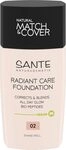SANTE Naturkosmetik Radiant Care Foundation 02 Rose Linen, vegane Foundation mit