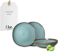 like. by Villeroy & Boch Lave Glace Tafelset 4tlg