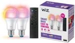 WiZ E27 LED Lampe Tunable White & Color, dimmbar, 16 Mio. Farben, smarte...