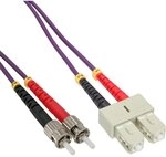 InLine 82504P LWL Duplex Kabel, SC/ST, 50/125&micro;m, OM4, 0,5m