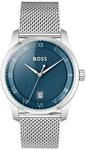 BOSS Uhr mit DREI-Zeiger-Quarzwerk f&uuml;r Herren Kollektion Principle mit...