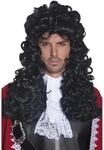 Smiffys Piratenkapit&auml;n Per&uuml;cke, Schwarz, Lang und lockig Halloween
