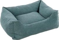 Rechteckiges Velutto-K&ouml;rbchen Blau &ndash; 80 x 67 cm, ideal f&uuml;r mittelgro&szlig;e Hunde wie