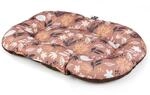 duvoplus Kissen, oval, gen&auml;ht, 100 x 66 x 10 cm, Braun