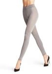 FALKE Damen Leggings Softmerino W Le Wolle Baumwolle einfarbig 1 St&uuml;ck, Grau Light