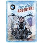 Nostalgic-Art Retro Blechschild, 30 x 40 cm, BMW &ndash; Make Life an Adventure &ndash;