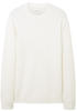 Tom Tailor Denim Herren Basic Strick-Pullover mit Struktur, 12906 - Wool White,...