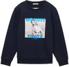 TOM TAILOR Mädchen 1037952 Sweatshirt mit Pferde-Print, 10668-sky Captain Blue,