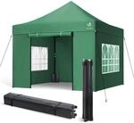 VOUNOT&reg; Pavillon 3x3m Wasserdicht Stabil Winterfest, Pop Up Faltpavillon mit 4