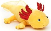 Original Uni-Toys - Axolotl (gelb mit blauen Augen) - 32 cm (L&auml;nge) -
