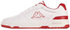 Kappa STYLECODE: 243405 CODA Low Unisex Sneaker, White/Red, 40 EU