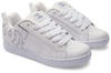 DC Shoes Damen Court Graffik Casual Low Top Shoe Skate-Schuh, Weiß/Grau, 37 EU