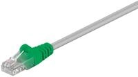Goobay 68861 CAT 5e Crossover-Patchkabel, U/UTP, Grau-Gr&uuml;n