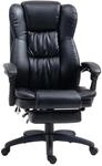 Vinsetto B&uuml;rostuhl mit Massagefunktion Ergonomischer Chefsessel, Schwarz 