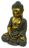 NOOR Living Design Products 14619 Buddhafigur, Gold/Grau
